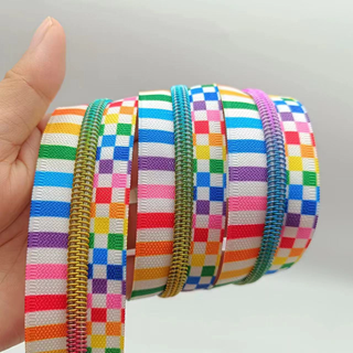 Rainbow Teeth Zipper Tape - Retail