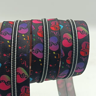 Colored Teeth Zipper Tape - Retail