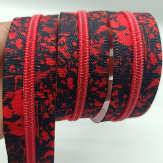 Colored Teeth Zipper Tape - Retail