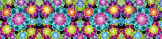 1" Kaleidoscope Flowers FOE - Retail