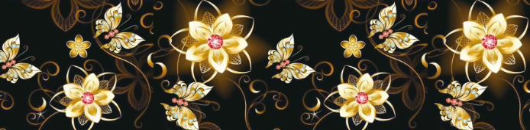 1" Moody Butterflies & Flowers FOE - Retail