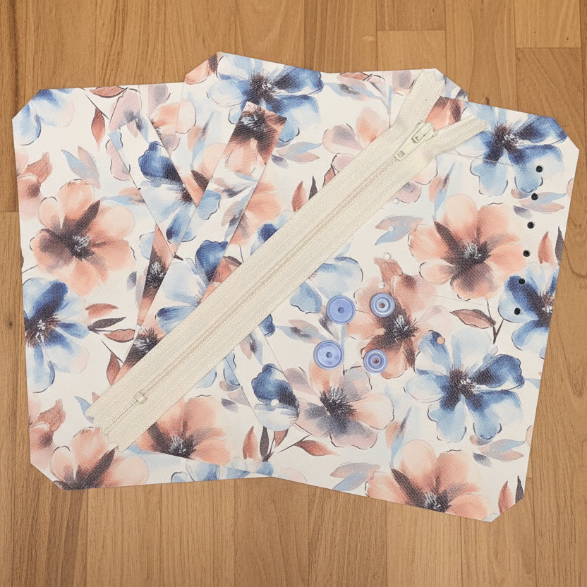 Pocket & Purse Pal Kit - Blue & Tan Floral