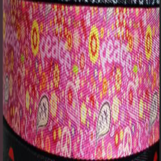 1.5" Peace Paisley Seatbelt Webbing - Retail