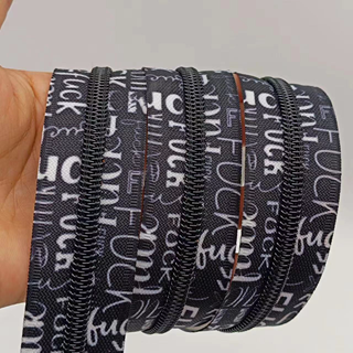 Colored Teeth Zipper Tape - Retail