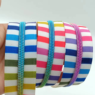 Rainbow Teeth Zipper Tape - Retail