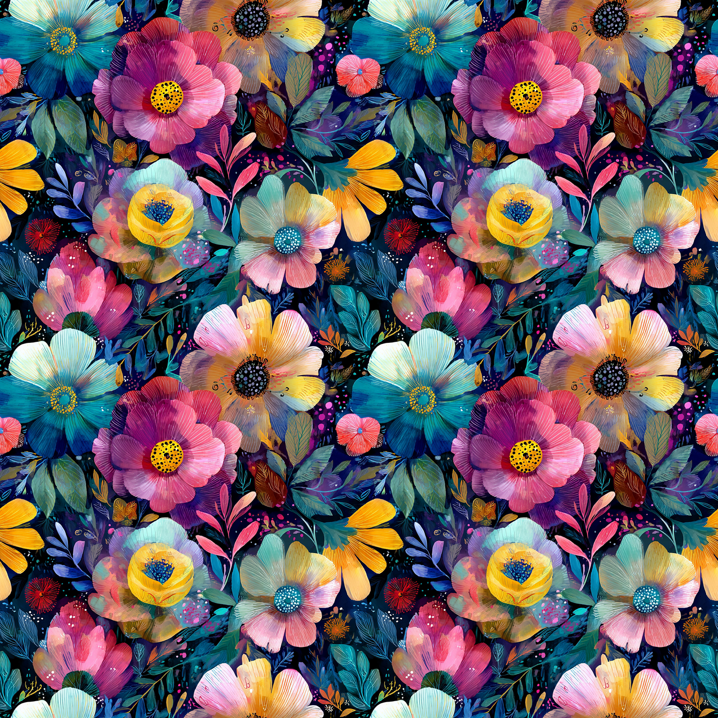 Watercolor Flowers - Preorder