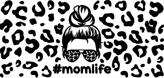 #Momlife Print 16oz UVDTF Transfer - Preorder
