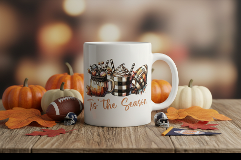 Tis' The Season Fall Print 16oz UVDTF Transfer - Retail