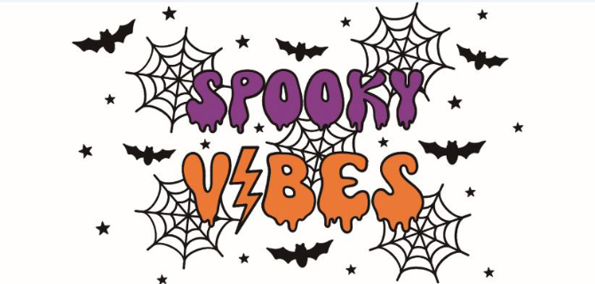Spooky Spider Vibes Print 16oz UVDTF Transfer - Preorder