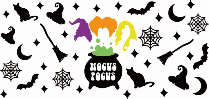 Hocus Pocus Print 16oz UVDTF Transfer - Preorder