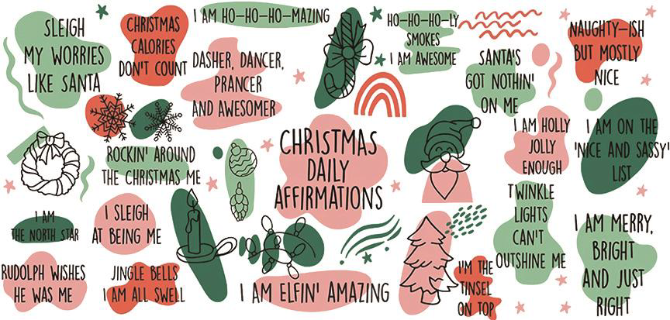Christmas Affirmations Print 16oz UVDTF Transfer - Retail