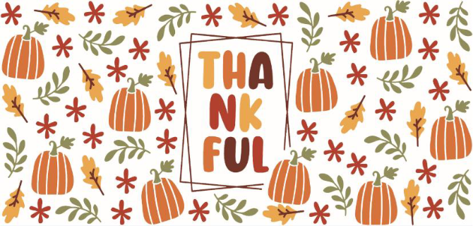 Thankful Print 16oz UVDTF Transfer - Preorder