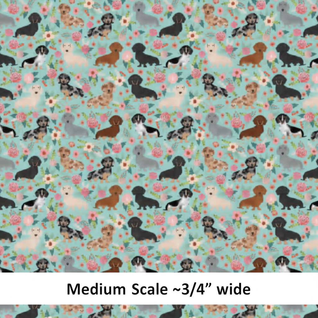 Dachshund & Flowers - Preorder