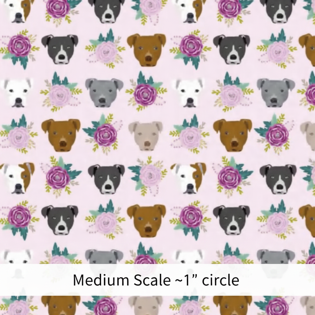 Pit Bull & Flowers - Preorder