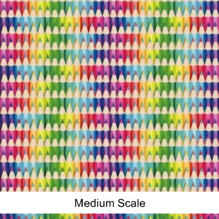 Rainbow Wave of Colored Pencils
