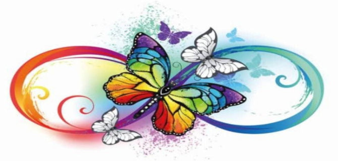 Infinity Butterfly Double 18" Panel
