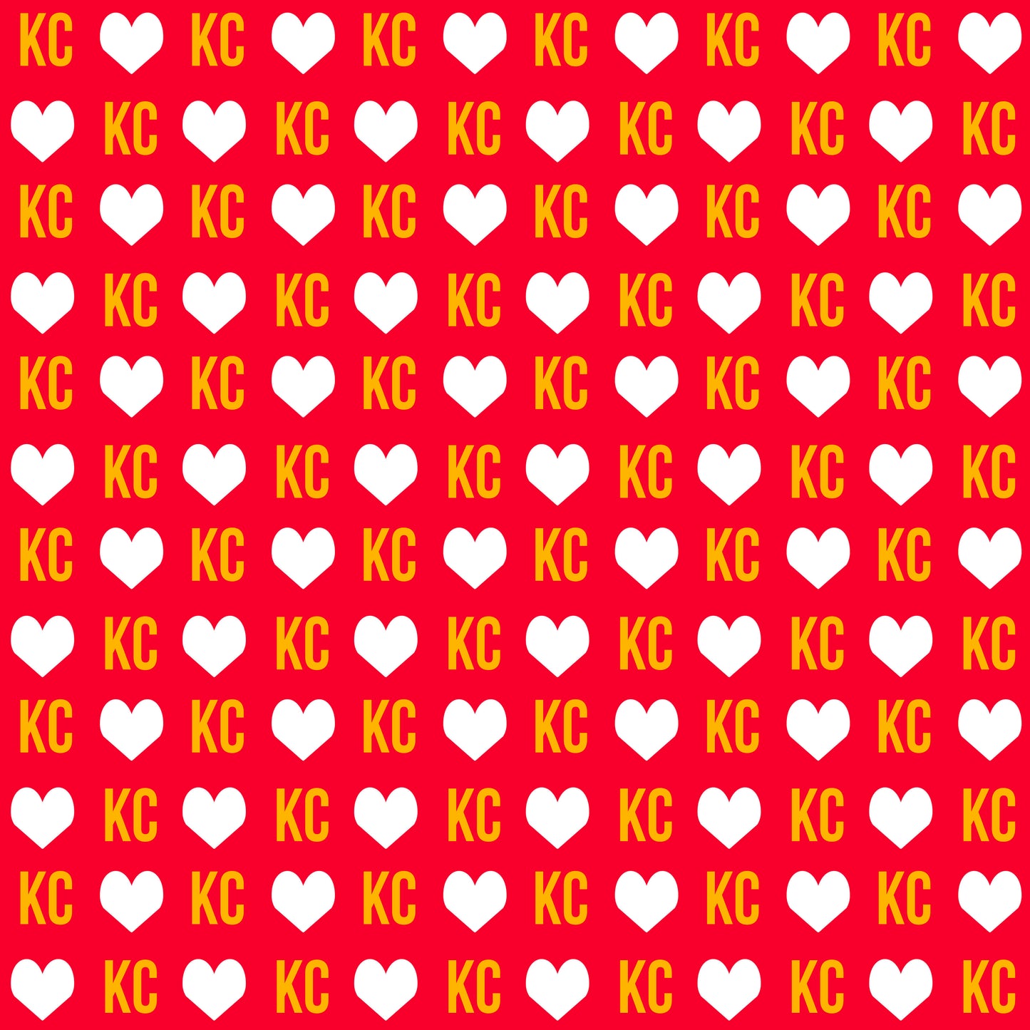 KC Chiefs Hearts Red - Retail