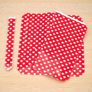 Pocket & Purse Pal Kit - Red w. White Hearts