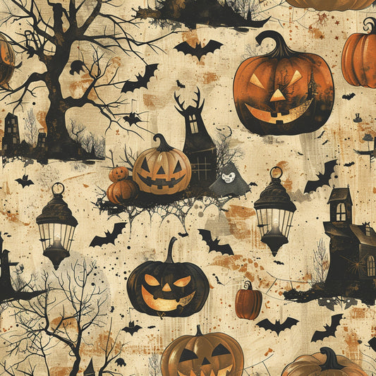 Vintage Spooky Pumpkins - Preorder