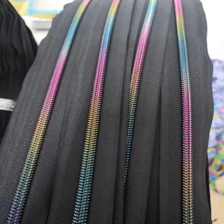Rainbow Teeth Zipper Tape - Retail