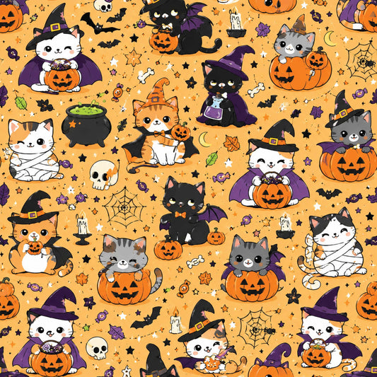 The Cutest Halloween Cats Orange - Preorder