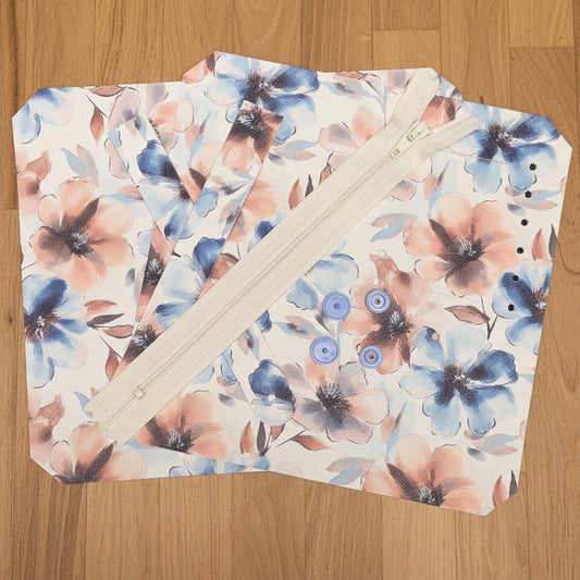 Pocket & Purse Pal Kit - Blue & Tan Floral