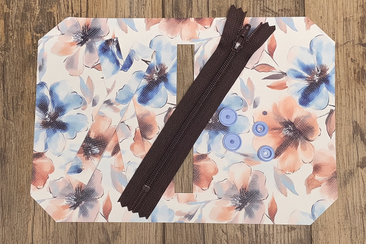 Pocket & Purse Pal Kit - Blue & Tan Floral