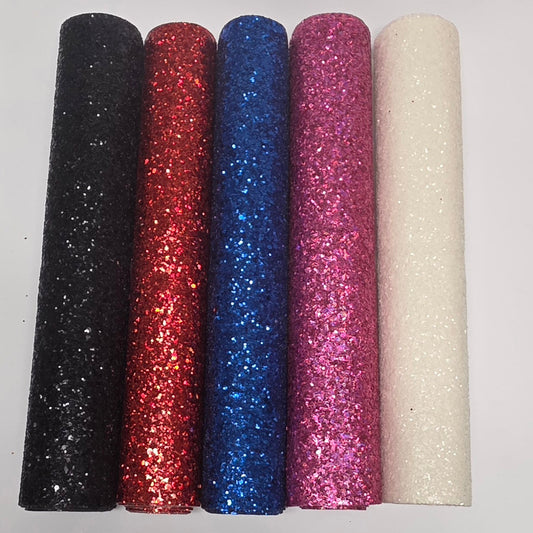 Chunky Solid Glitter Vinyl - Retail