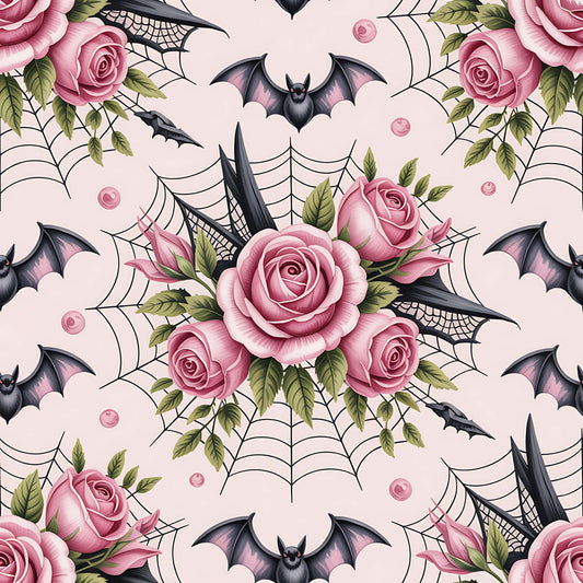 Gothic Bats & Roses - Preorder