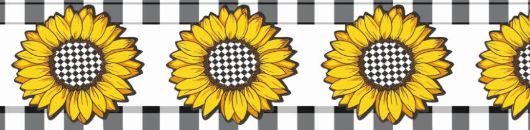 1" Sunflower & Buffalo Check FOE - Retail