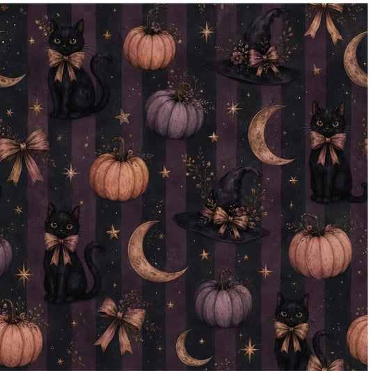 Spooky Cats & Pumpkins - Preorder