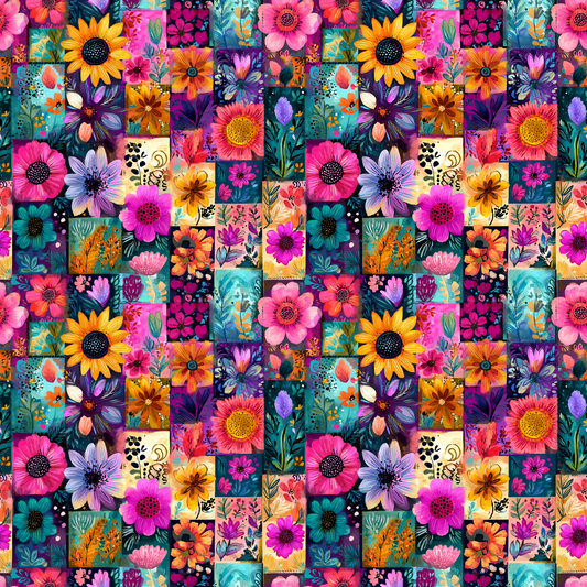 Patchwork Florals Neon - Preorder