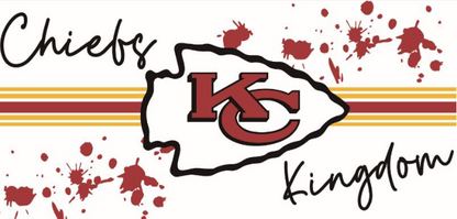 Chiefs Kingdom Print 16oz UVDTF Transfer - Retail