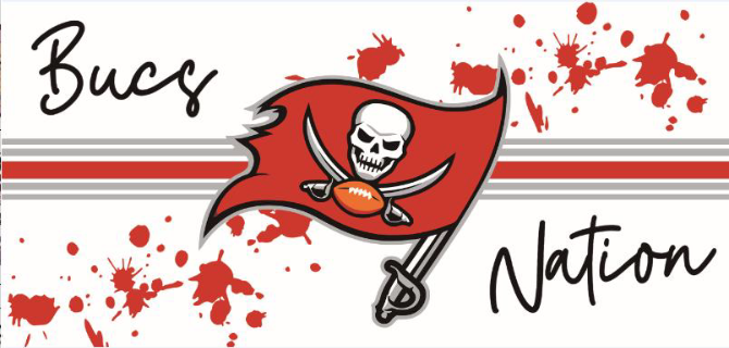 Bucs Nation Print 16oz UVDTF Transfer - Preorder