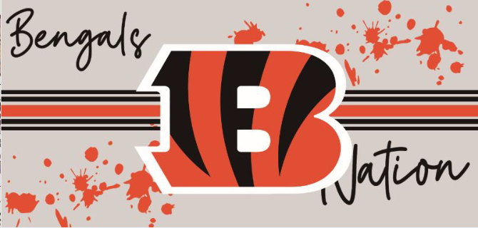 Bengals Nation Print 16oz UVDTF Transfer - Preorder