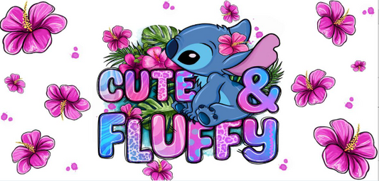 Cute & Fluffy Print 16oz UVDTF Transfer - Preorder
