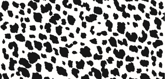 Black and white leopard print pattern
