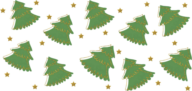 Christmas Tree in Gold Print 16oz UVDTF Transfer - Preorder