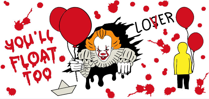 IT "We all float" Print 16oz UVDTF Transfer - Retail