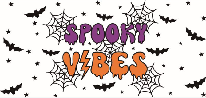 Spooky Vibes Print 16oz UVDTF Transfer - Preorder