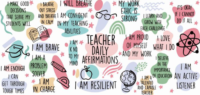 Teacher Affirmations Print 16oz UVDTF Transfer - Preorder