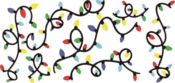 Christmas Lights Print 16oz UVDTF Transfer - Preorder