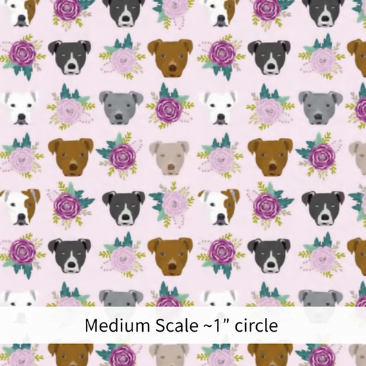 Pit Bull & Flowers - Preorder