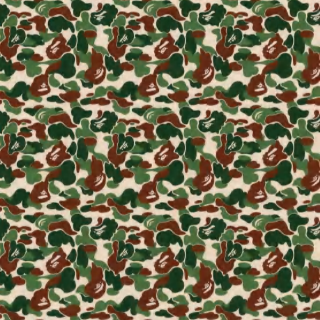 Green, brown & cream Camo