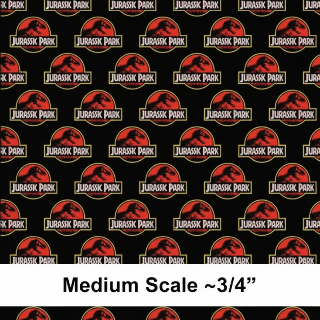 Jurassic Park in Black W. Red logo