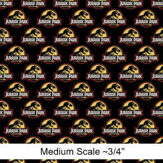 Jurassic Park in Black W. Yellow Logo