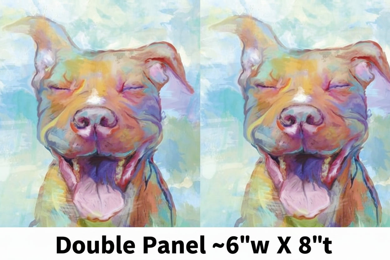 Pit Bull Watercolor Panel - Preorder