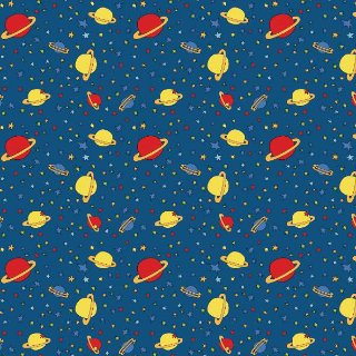 Planets w. Blue Background