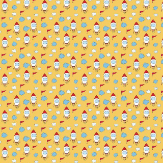 Spaceship With Yellow Background
