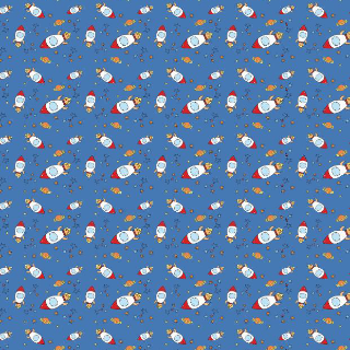 Spaceship w. blue background